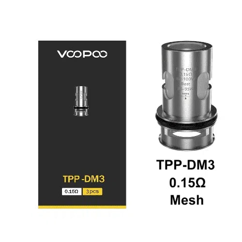 VooPoo TPP Replacements Coils-VooPoo-DM3 0.15ohm 3pk-NYC Glass