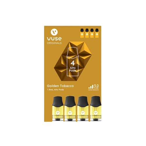 Vuse Alto Golden Tobacco Pods NYC GLASS 718 Vuse Alto Golden Tobacco Pods NYC GLASS 718