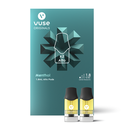 Vuse Alto Menthol Pods | 1.8%, 2.4% & 5% Nicotine | NYC Glass 718 NYC GLASS 718 Vuse Alto Menthol Pods | 1.8%, 2.4% & 5% Nicotine | NYC Glass 718 NYC GLASS 718