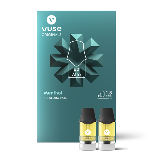 Vuse Alto Menthol Pods-Vuse-1.8% 2pk-NYC Glass