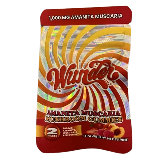 Wunder Amanita Muscaria Mushroom Gummies 1,000mg 2pk-Wunder-NYC Glass