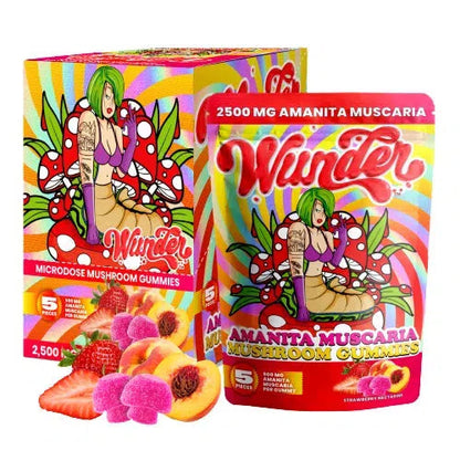 Wunder Amanita Muscaria Mushroom Gummies 2500mg-Wunder-NYC Glass