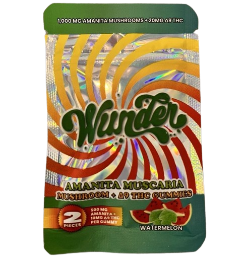 Wunder Amanita Muscaria Mushroom Gummies + Delta 9 2pk-Wunder-NYC Glass