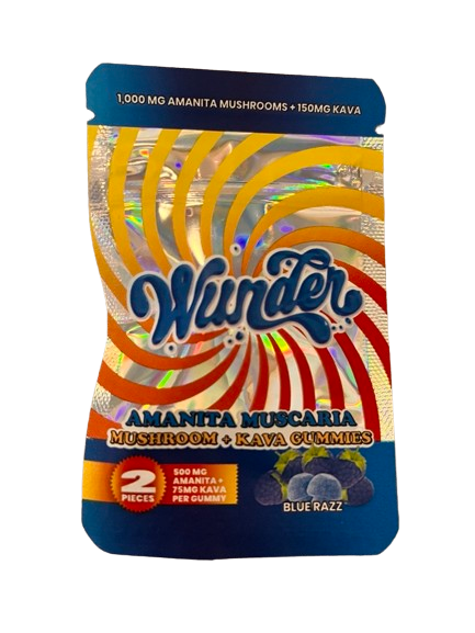 Wunder Amanita Muscaria Mushroom Gummies + Kava 2pk-Wunder-NYC Glass