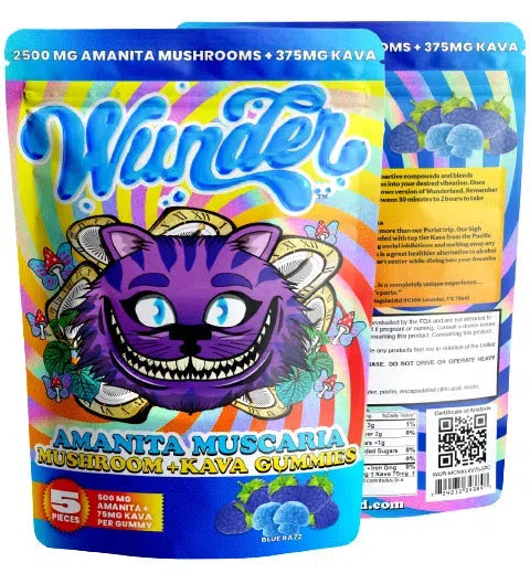 Wunder Amanita Muscaria Mushroom + Kava Gummies 2500mg-Wunder-NYC Glass