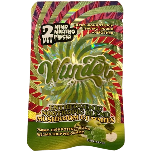 Wunder Entheogenic Nootropic Blend Ultra High Potency Mushroom Gummies + THCP 2pk-Wunder-NYC Glass