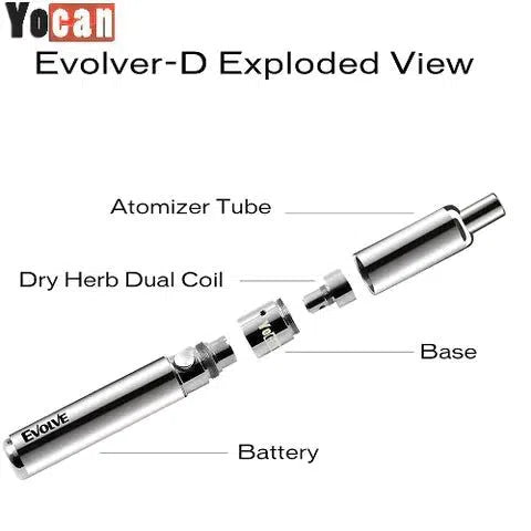Yocan Evolve D Dry Herb Vaporizer Kit-Dry Herb Vaporizer-Yocan-NYC Glass
