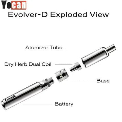 Yocan Evolve D Dry Herb Vaporizer Kit-Yocan-NYC Glass