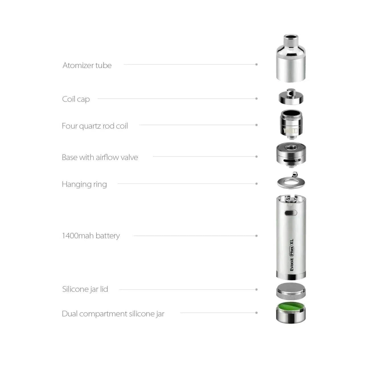 Yocan Evolve Plus XL Concentrate Vaporizer-Yocan-NYC Glass