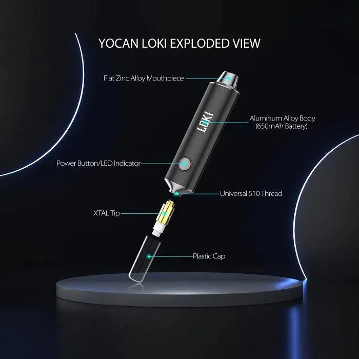 Yocan Loki 650mAh Portable Concentrate Vaporizer Kit-Yocan-NYC Glass