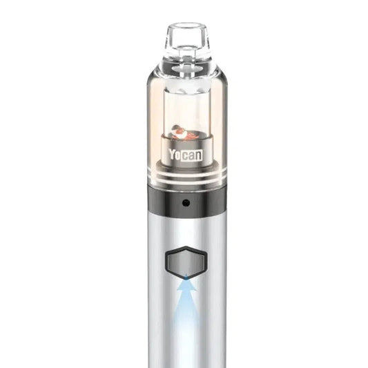 Yocan Orbit 1700mAh Variable Voltage Wax Vaporizer Kit-Concentrate Vaporizer-Yocan-Silver-NYC Glass