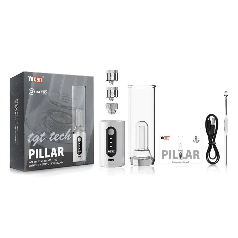 Yocan Pillar 1400mAh Variable Voltage E-Rig Vaporizer Starter Kit With TGT Technology-Yocan-NYC Glass