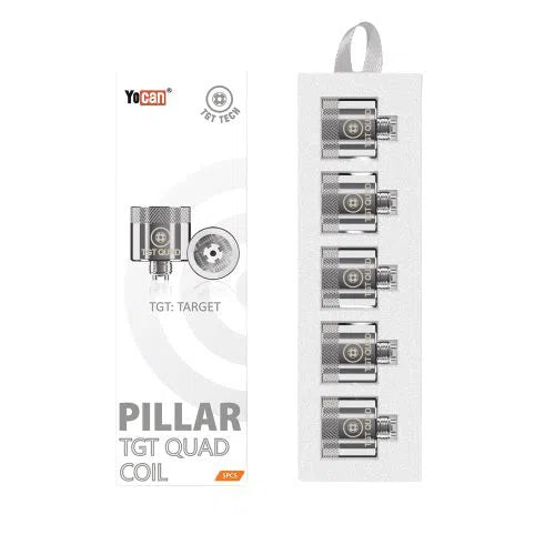 Yocan Pillar TGT Replacement Coil 5 Pack-Replacement Coils-Yocan-TGT Quad Coil 5pk-NYC Glass