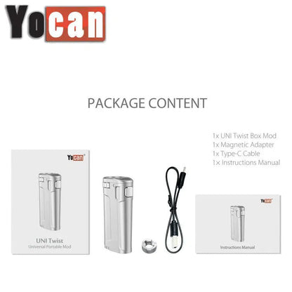 Yocan Uni Twist Wax Cartridge 510 Battery-Yocan-NYC Glass