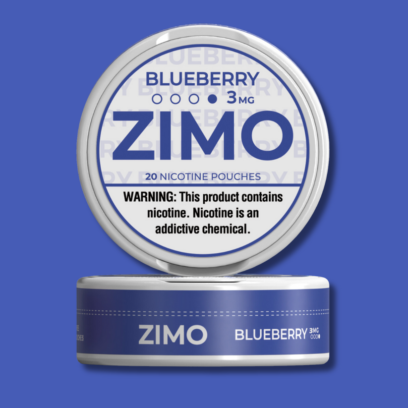 ZIMO Nicotine Pouches-Nicotine Pouches-ZIMO-Blueberry-3mg-NYC Glass