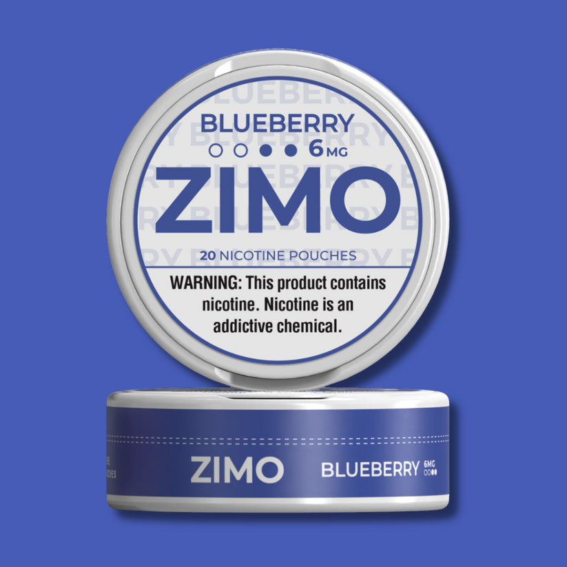 ZIMO Nicotine Pouches-Nicotine Pouches-ZIMO-Blueberry-6mg-NYC Glass