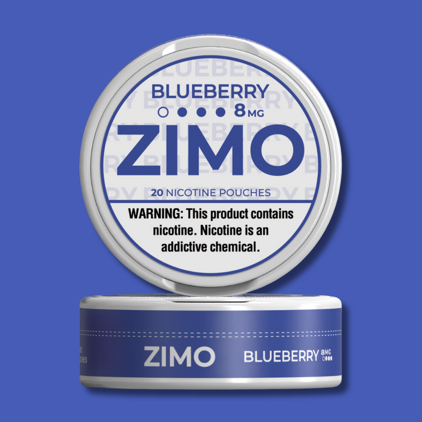 ZIMO Nicotine Pouches-Nicotine Pouches-ZIMO-Blueberry-8mg-NYC Glass