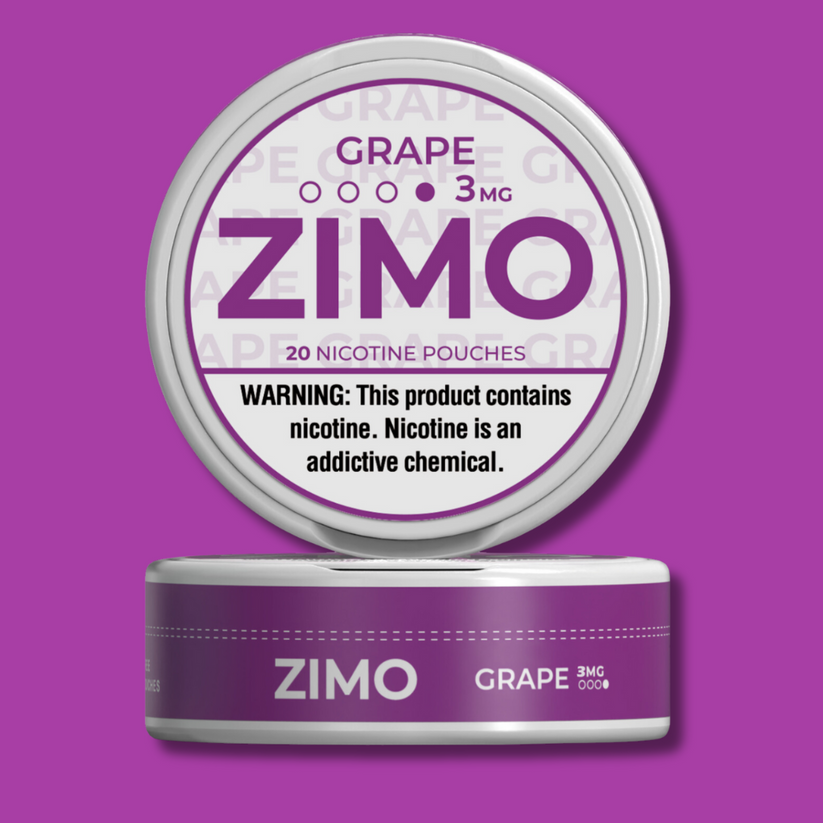 ZIMO Nicotine Pouches-Nicotine Pouches-ZIMO-Grape-3mg-NYC Glass