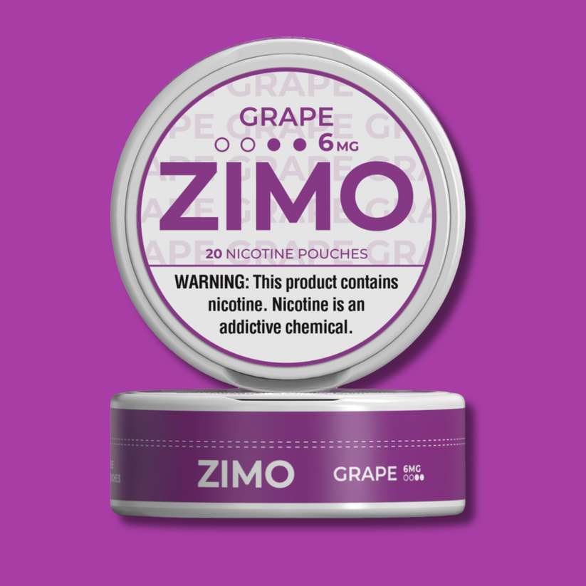 ZIMO Nicotine Pouches-Nicotine Pouches-ZIMO-Grape-6mg-NYC Glass