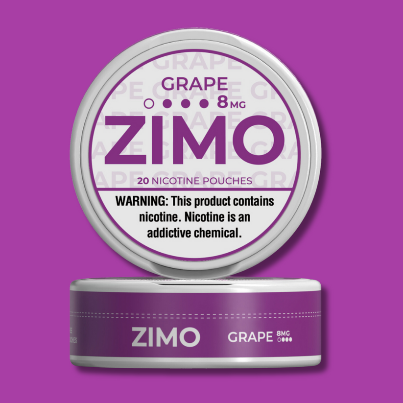 ZIMO Nicotine Pouches-Nicotine Pouches-ZIMO-Grape-8mg-NYC Glass