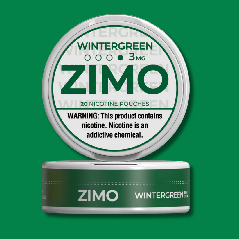 ZIMO Nicotine Pouches-Nicotine Pouches-ZIMO-Wintergreen-3mg-NYC Glass