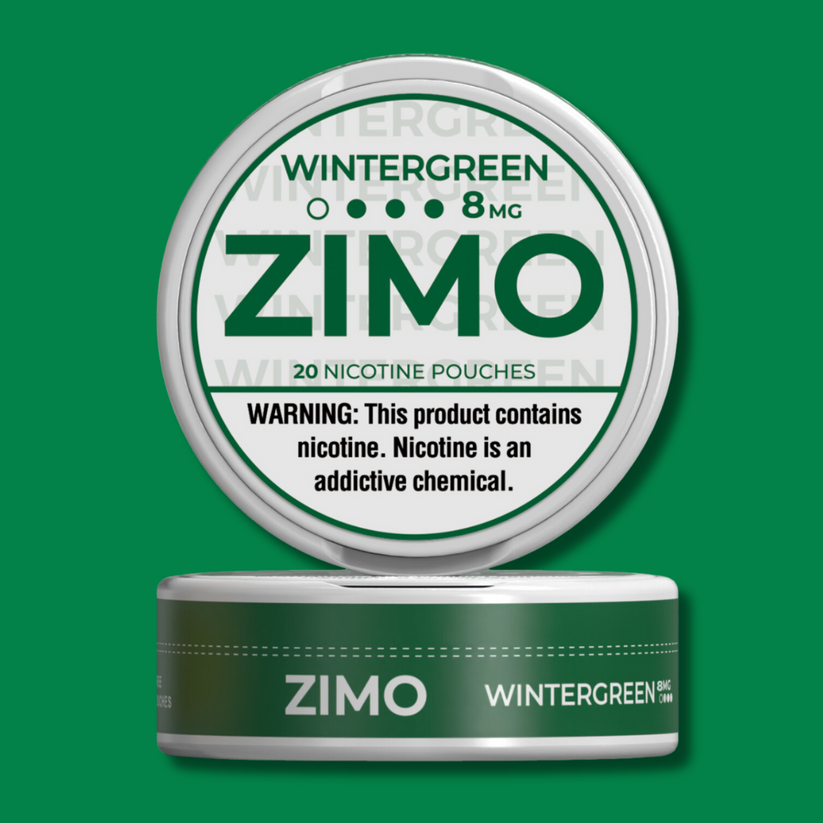 ZIMO Nicotine Pouches-Nicotine Pouches-ZIMO-Wintergreen-8mg-NYC Glass