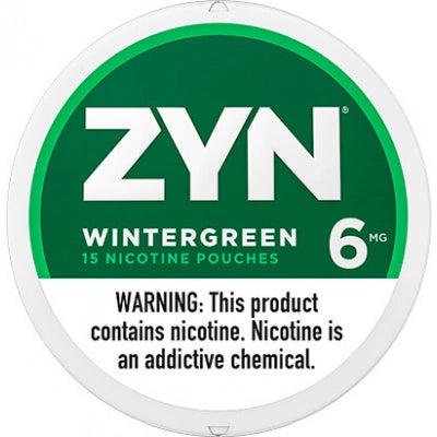 ZYN 6mg Nicotine Pouches 5pk-ZYN-Wintergreen-NYC Glass