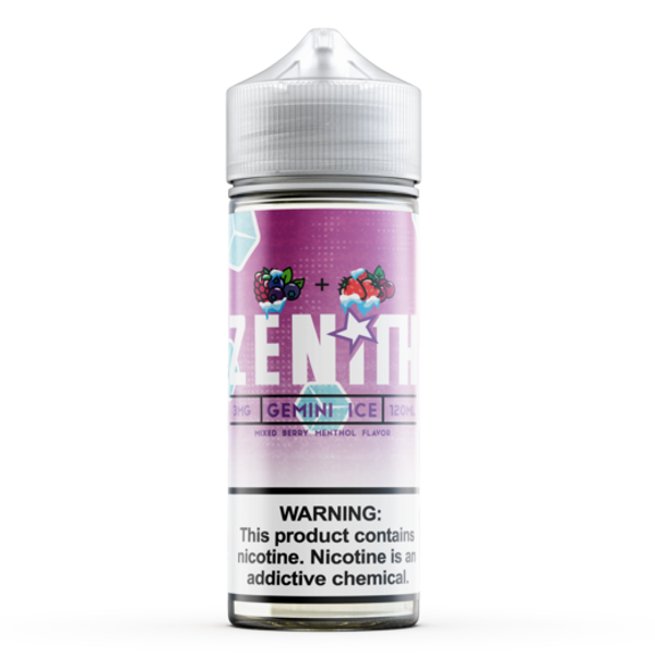 Zenith Freebase E-Juice 120ml-Zenith-Gemini Ice-0mg-NYC Glass