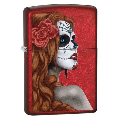 Zippo Windproof Lighters-Zippo-Day Of Dead Girl-NYC Glass