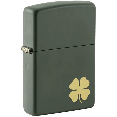 Zippo Windproof Lighters-Zippo-Four Leaf Clover-NYC Glass