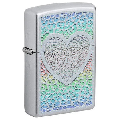 Zippo Windproof Lighters-Zippo-Heart Design-NYC Glass