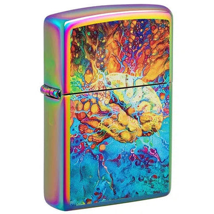 Zippo Windproof Lighters-Zippo-Psychedelic Brain-NYC Glass