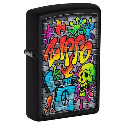 Zippo Windproof Lighters-Zippo-Street Art-NYC Glass