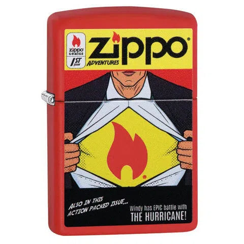 Zippo Windproof Lighters-Zippo-Zippo Comic Design-NYC Glass