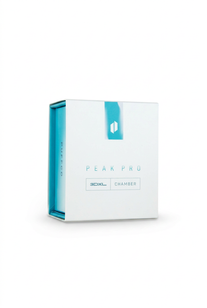 Puffco Glacier 3DXL Chamber box on a white background