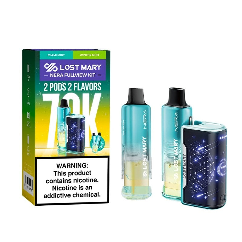 Lost Mary Nera Fullview 70K Disposable Vape Dual Pod 24mL Rechargeable