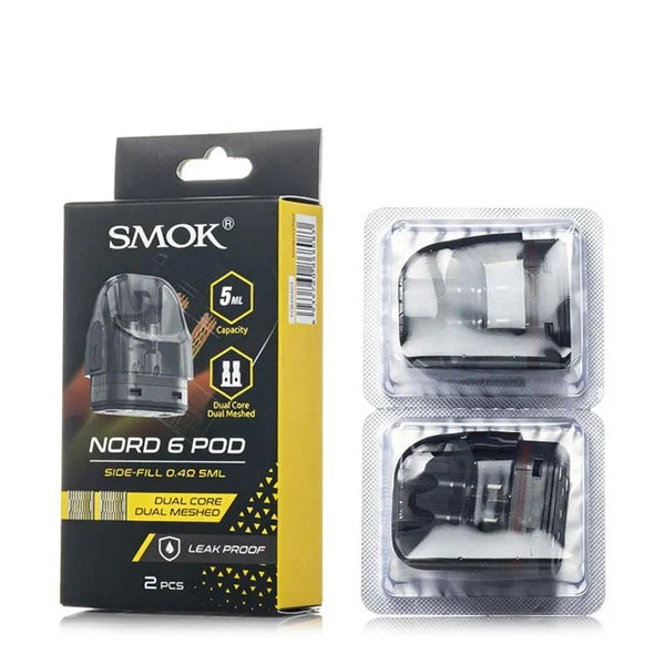SMOK Nord 6 Pod with Dual Meshed Coil 0.4ohm 2pcs
