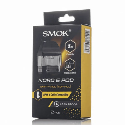 SMOK Nord 6 Top-Fill Replacement Pods (2-Pack)