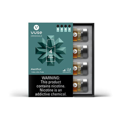 Vuse Alto Menthol Pods | 1.8%, 2.4% & 5% Nicotine | NYC Glass 718 NYC GLASS 718 Vuse Alto Menthol Pods | 1.8%, 2.4% & 5% Nicotine | NYC Glass 718 NYC GLASS 718